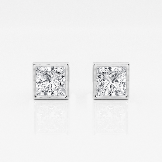 Boxed Diamond Earrings