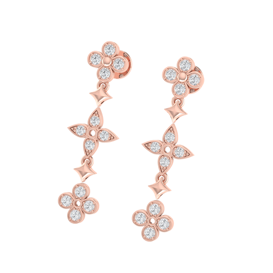 Dangly Floral Earrings