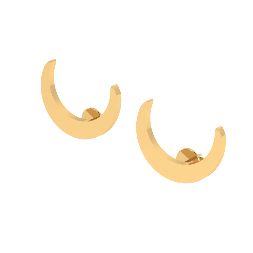 Small Moon Earrings