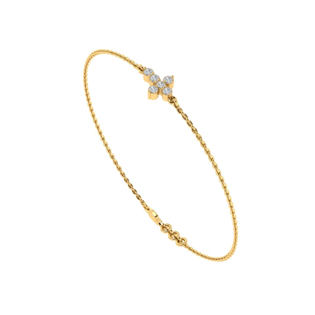 Beautiful Diamond Cross Bracelet