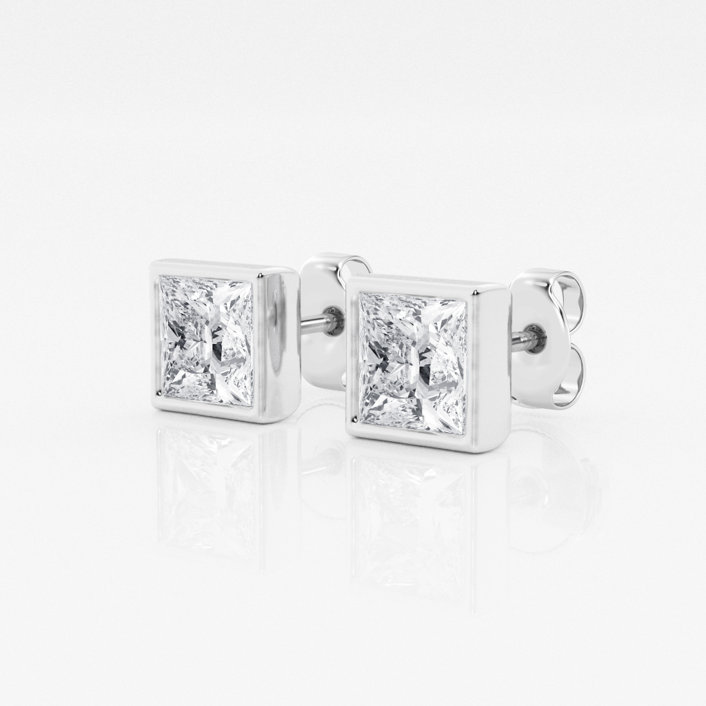 Boxed Diamond Earrings