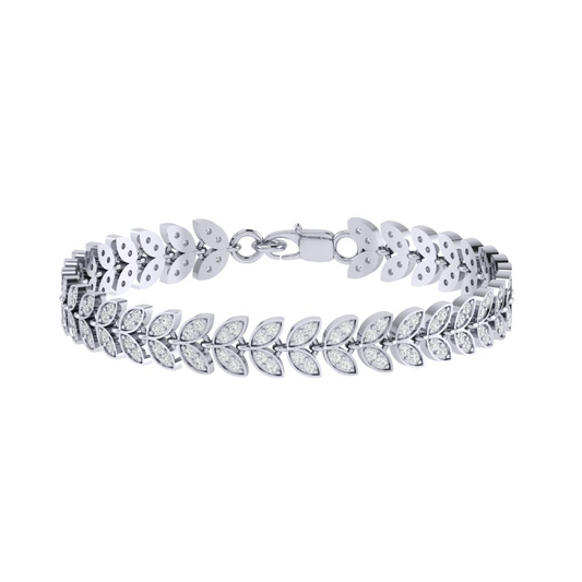 Eternal Leaf Tennis Bracelet