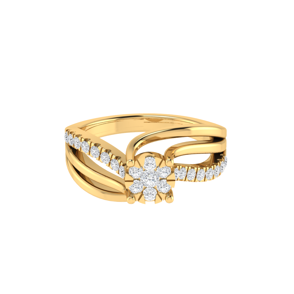 Intertwined Diamond Ring