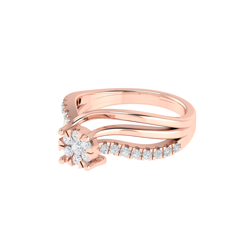 Intertwined Diamond Ring