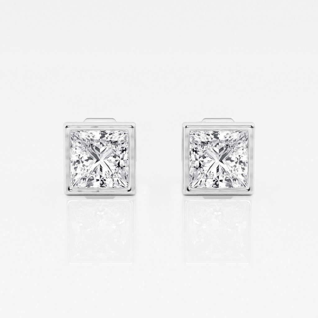 Boxed Diamond Earrings