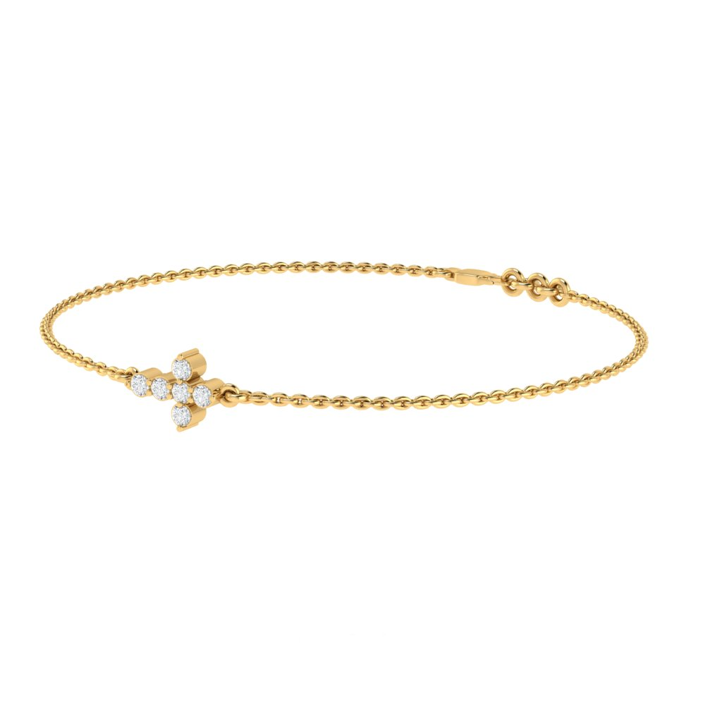 Beautiful Diamond Cross Bracelet