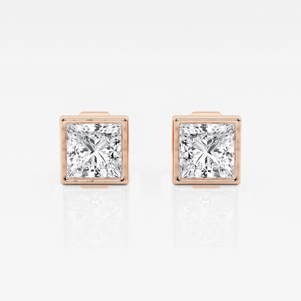 Boxed Diamond Earrings