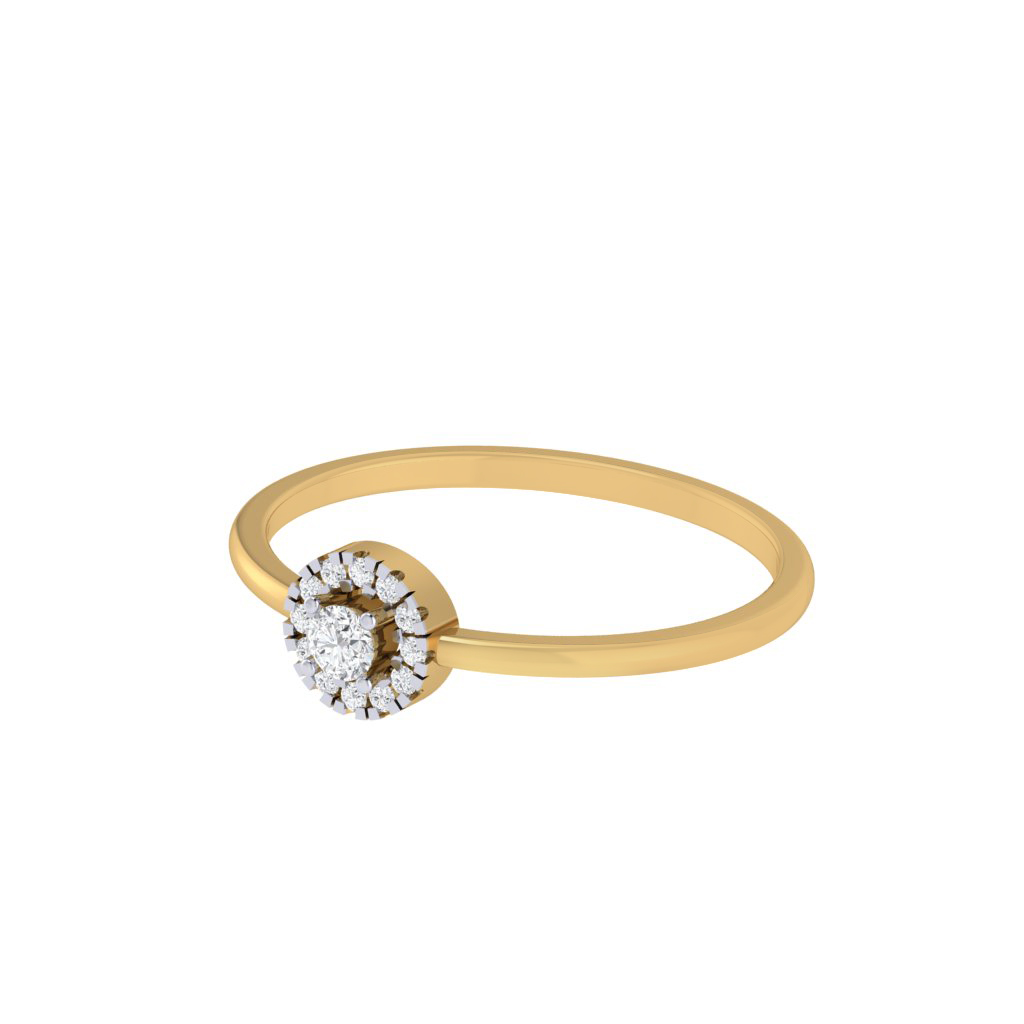 Simple Flower Diamond Ring