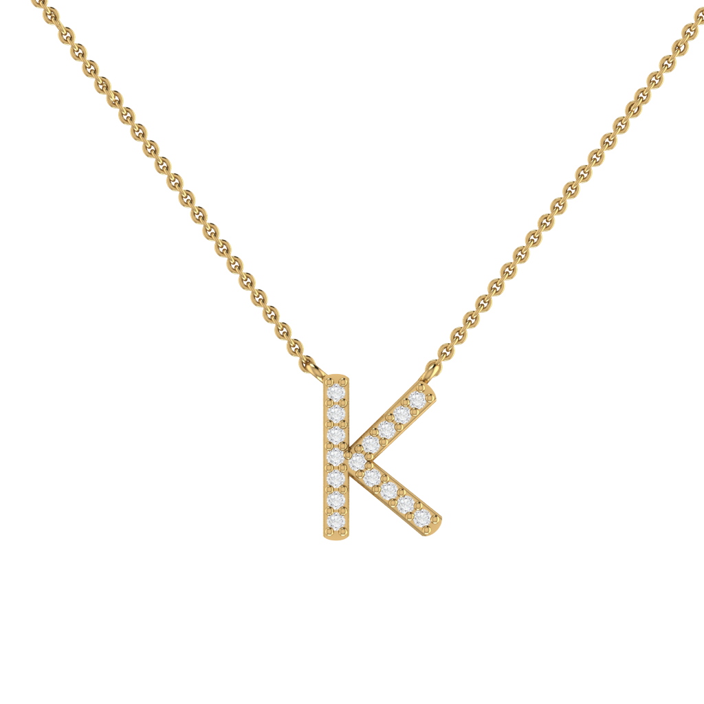 K Diamond Pendant