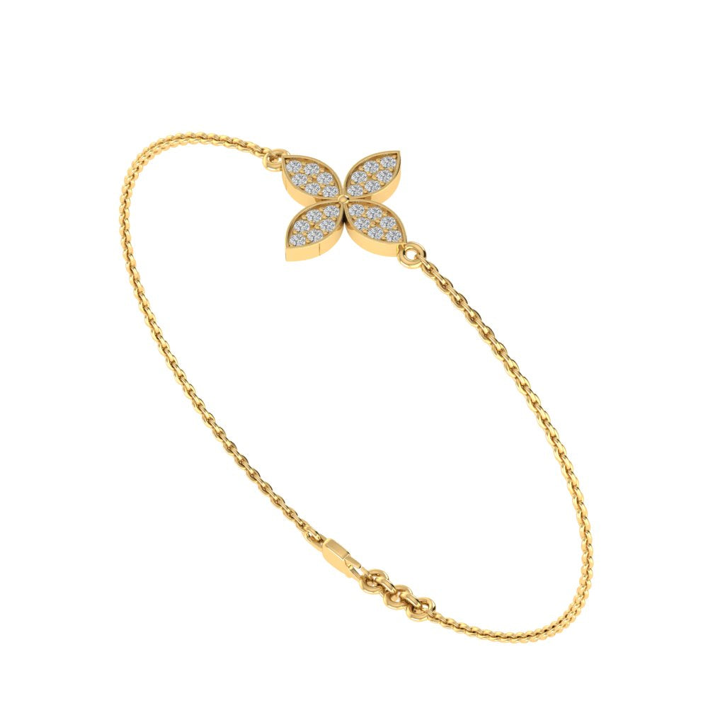 Petal Flower chain Bracelet