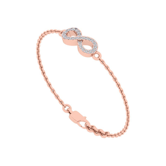 Infinity chain bracelet