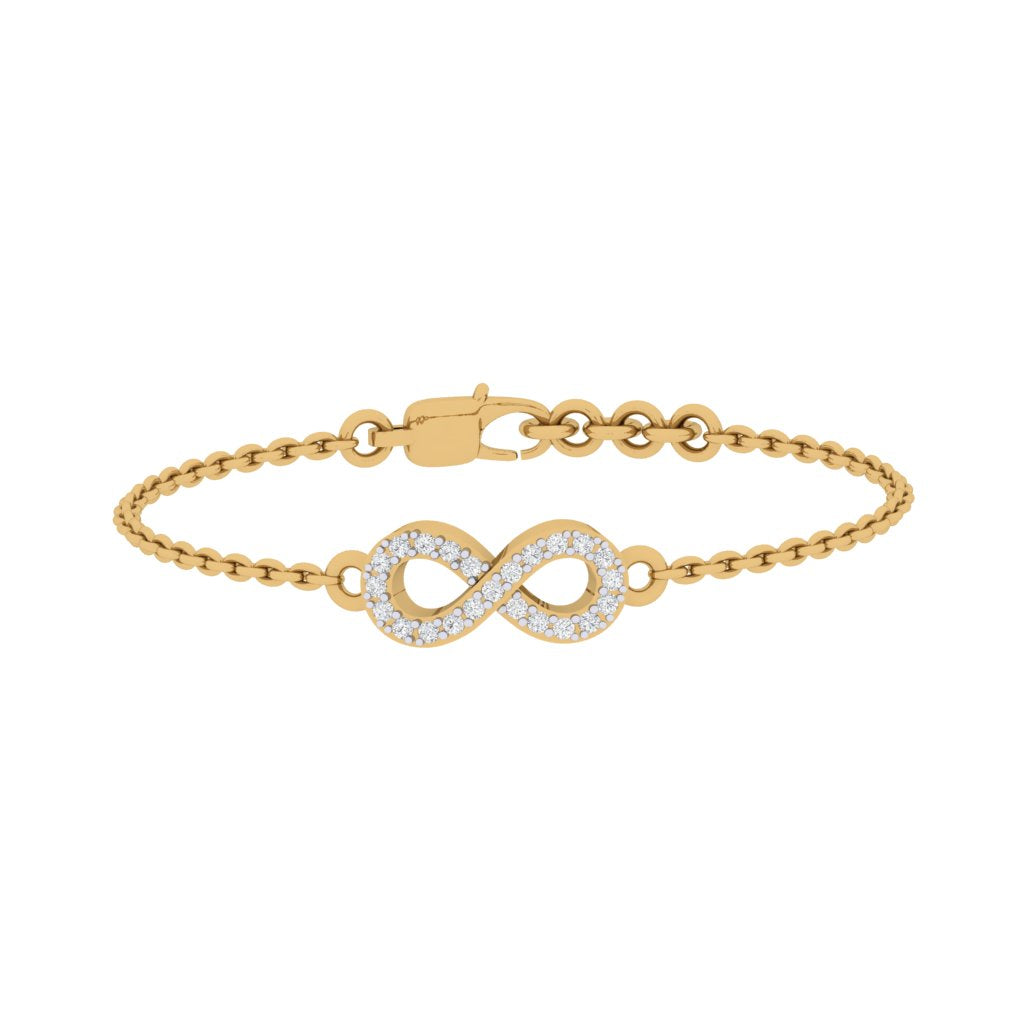 Infinity chain bracelet