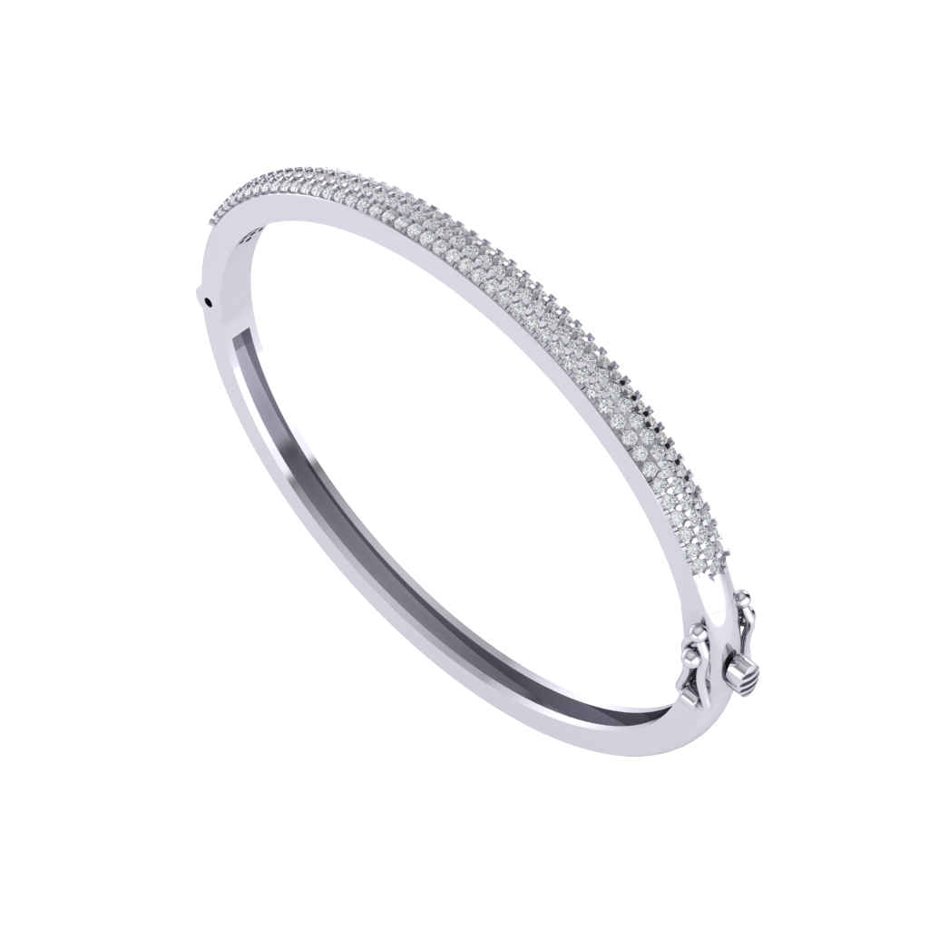 Simple Diamond Bangle