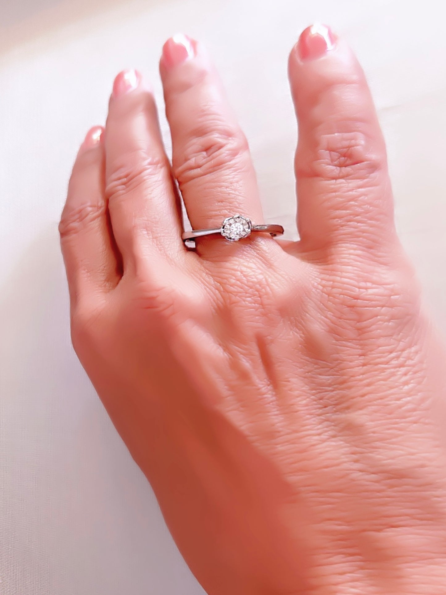 Perfect Round Solitaire Promise Ring