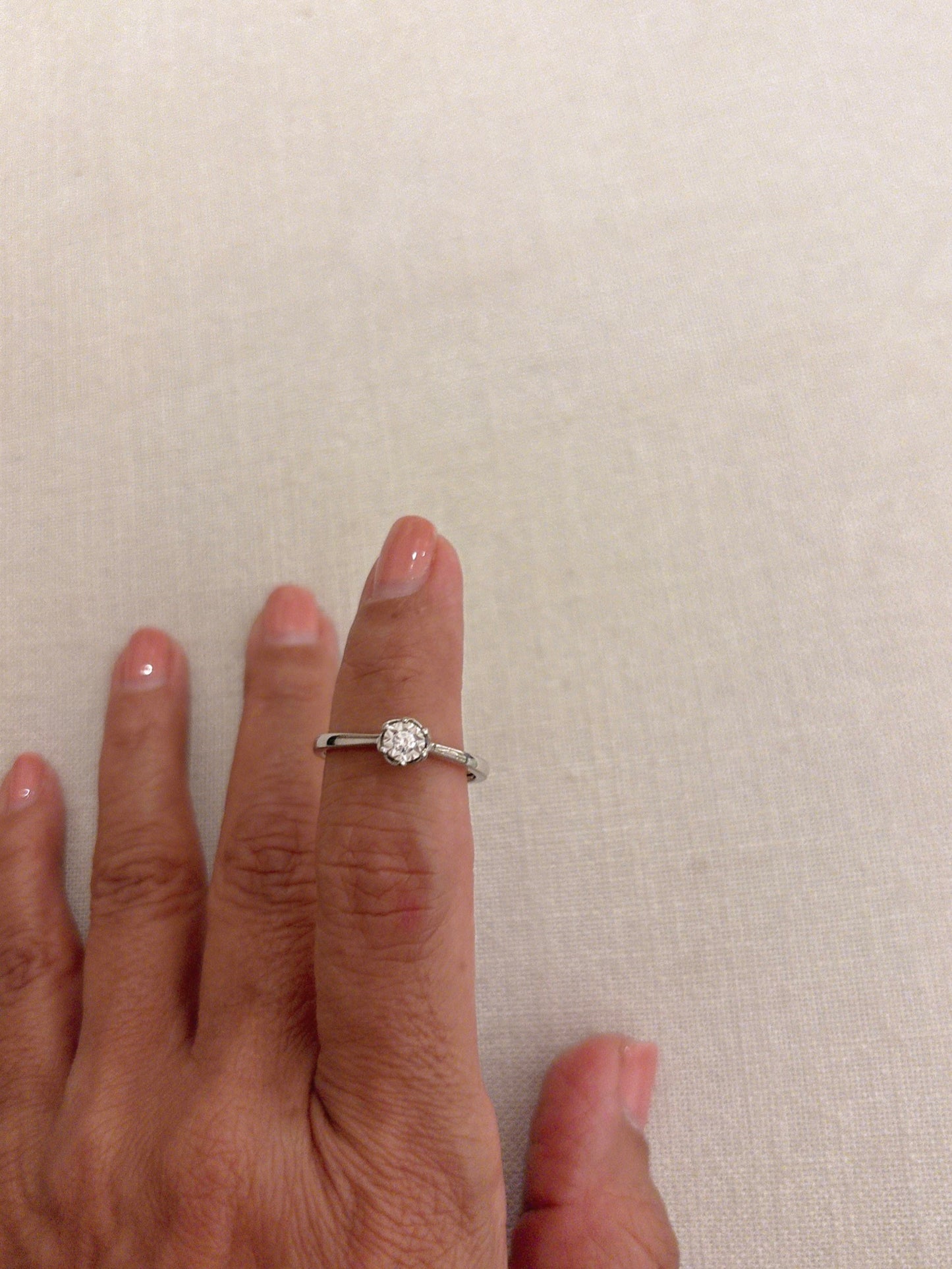 Perfect Round Solitaire Promise Ring