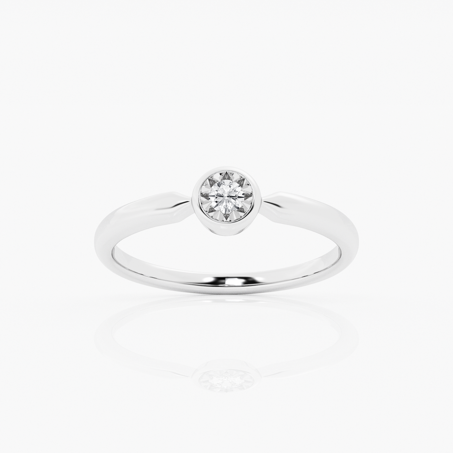 Solitaire promise ring