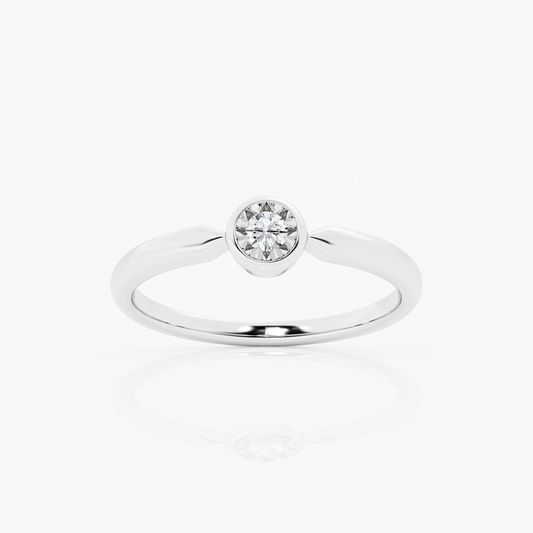 Solitaire promise ring