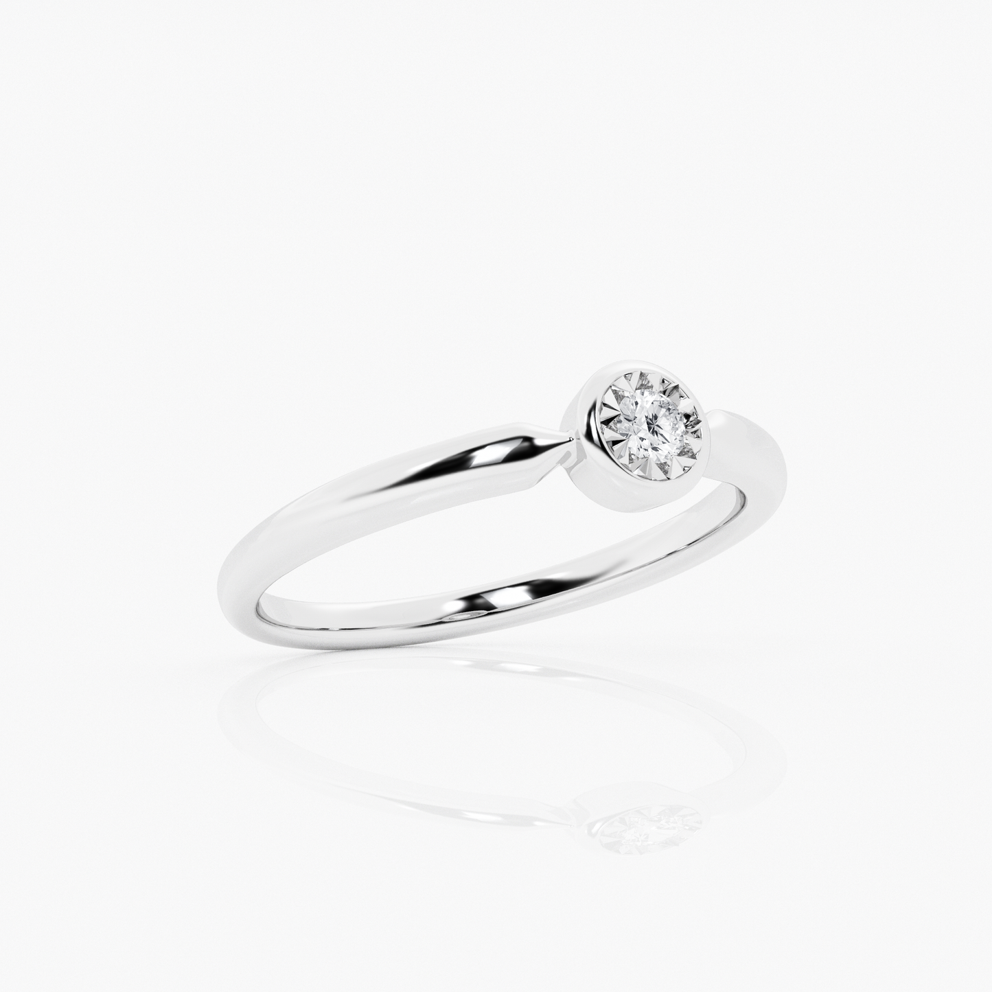 Solitaire promise ring