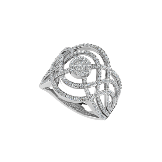 Interwoven Diamond Ring