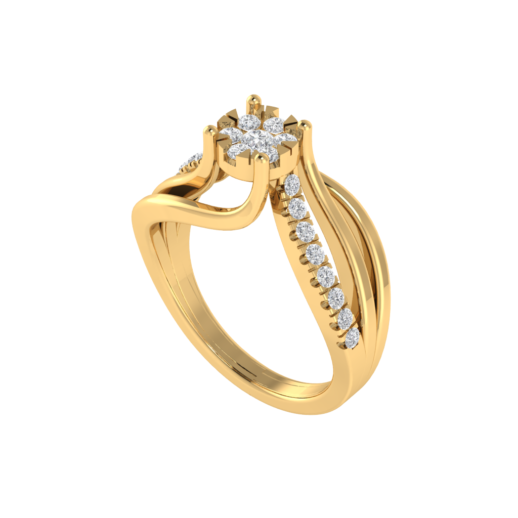 Intertwined Diamond Ring