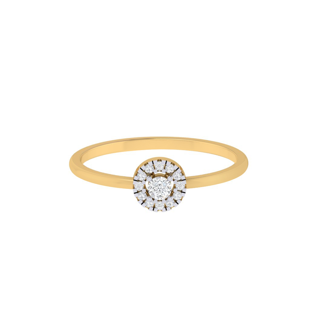 Simple Flower Diamond Ring