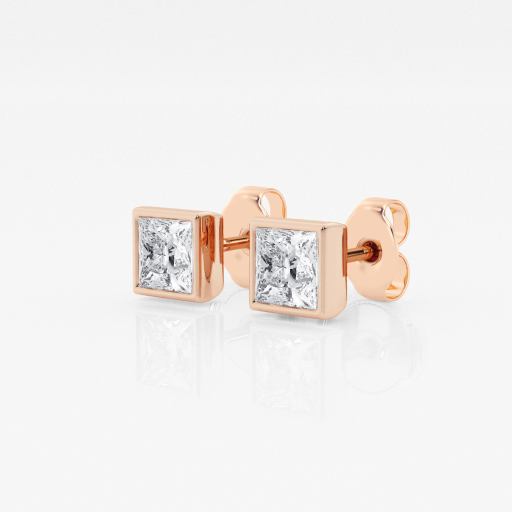 Boxed Diamond Earrings