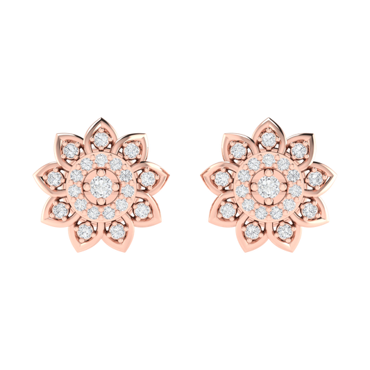 Floral Diamond Earrings