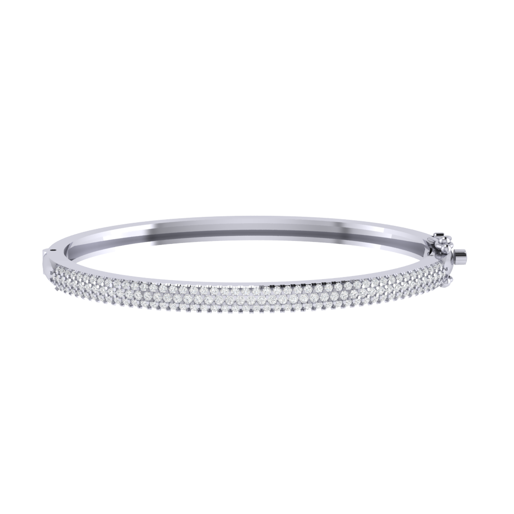 Simple Diamond Bangle